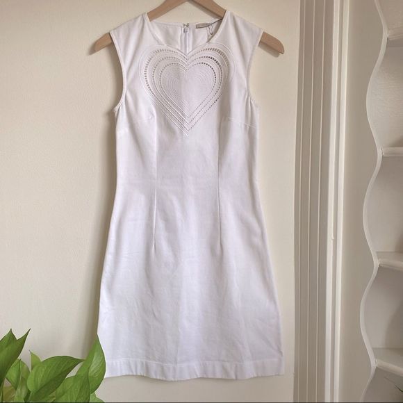 Christopher Kane Dresses & Skirts - Christopher Kane White Cotton Heart Dress